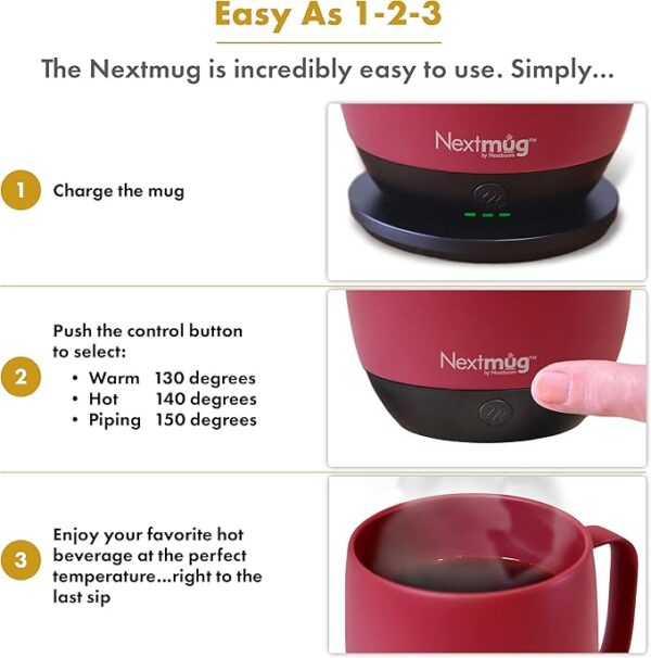 23% OFF Nextmug - Temperature-Controlled, Self-Heating Coffee Mug - Image 2