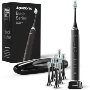 40% OFF Aquasonic Black Series Ultra Whitening Toothbrush – ADA Accepted Electric Toothbrush