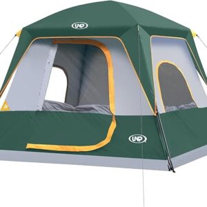 UNP 2/4/6/8 Person Tent, Portable Cabin Tent, Camping Tent 4-Person Easy Set Up